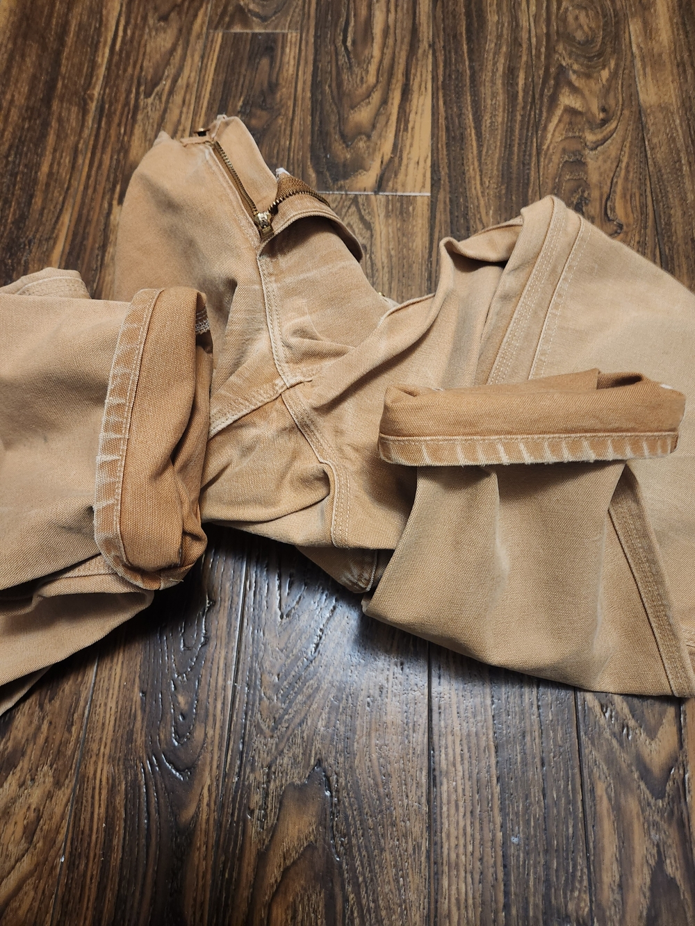 Carhartt Men's B01 Double Front Work Pants Brown Gold Men's 33x36 - Picture 8 of 9